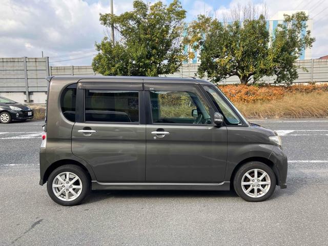 タント カスタムＸ　ＥＴＣ　電動スライドドア　ナビ　ＴＶ　ＨＩＤ　スマートキー　電動格納ミラー　ベンチシート　ＣＶＴ　盗難防止システム　ＡＢＳ　ＣＤ　ＤＶＤ再生　ミュージックプレイヤー接続可　アルミホイール（3枚目）