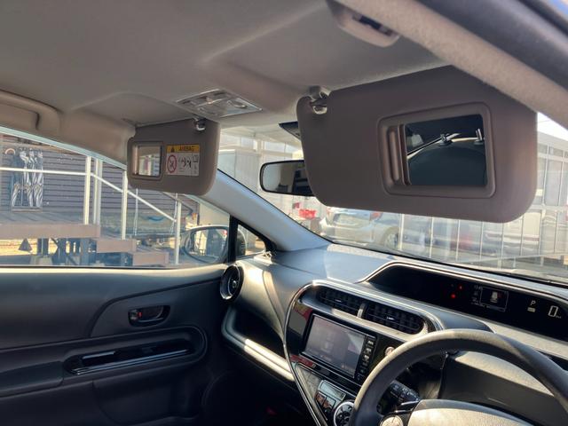 アクア Sスタイルブラック 衝突被害軽減ブレーキ バックカメラ ETC レーンキープアシスト ワンセグTV・ナビ Bluetooth接続 CD再生 プッシュスタート キーレス オートエアコン 電動格納ミラー Wエアバック ABS(44枚目)