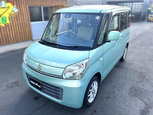 スペーシア X スマートキー プッシュスタート ベンチシート シートヒーター右 片側パワースライドドア 社外フルセグナビ ETC CD DVD USB 録音(2枚目)