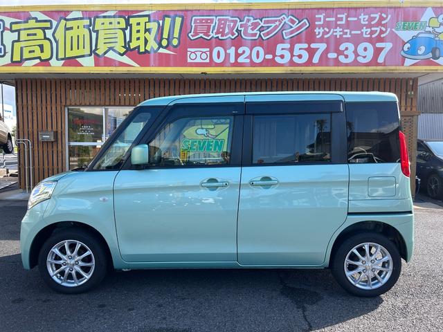 スペーシア X スマートキー プッシュスタート ベンチシート シートヒーター右 片側パワースライドドア 社外フルセグナビ ETC CD DVD USB 録音(14枚目)