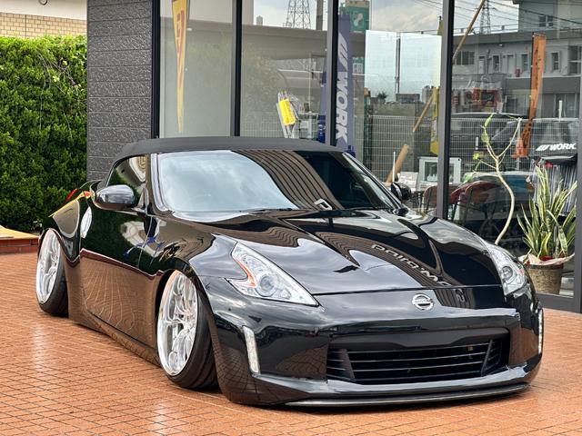 フェアレディZ ロードスターバージョンST エアフォースエアサス ヴァラマンディ19インチ T-demandeフルアーム T-demande前後ビッグブレーキ フロントカーボンリップ チタンエキゾースト NR-Gステアリング pivotスロコン(35枚目)
