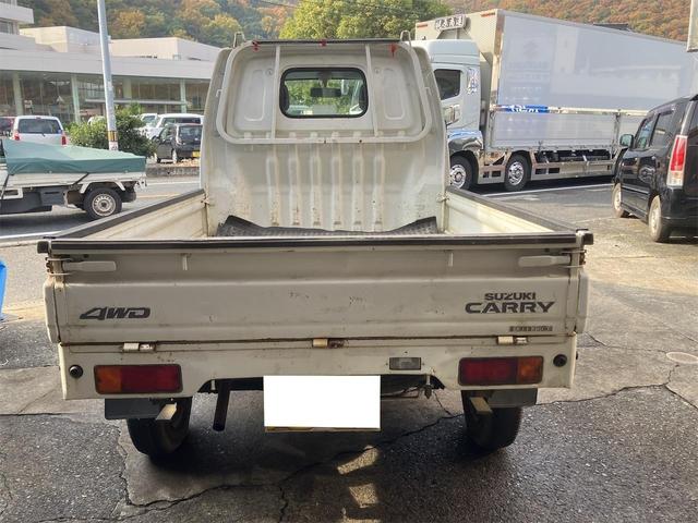 キャリイトラック ベースグレード 5速マニュアル 4WD エアコン パワステ無し 車検付き 自社下取り車 最大積載量350Kg(3枚目)