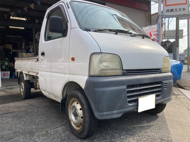 キャリイトラック ベースグレード 5速マニュアル 4WD エアコン パワステ無し 車検付き 自社下取り車 最大積載量350Kg(6枚目)