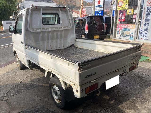キャリイトラック ベースグレード 5速マニュアル 4WD エアコン パワステ無し 車検付き 自社下取り車 最大積載量350Kg(9枚目)