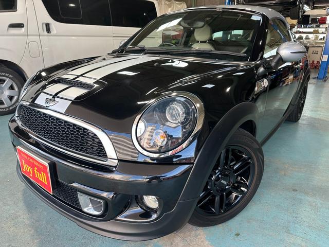 MINI クーパーS クーペ 可動式リアウィング ブラックアイキセノンライト 純正16インチブラックAW パドルシフト プッシュエンジンスタート CABANAシートカバー ETC 前後フォグ スペアキー 取説 点検記録簿 禁煙車(34枚目)