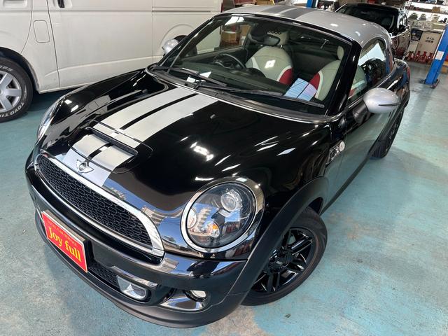 MINI クーパーS クーペ 可動式リアウィング ブラックアイキセノンライト 純正16インチブラックAW パドルシフト プッシュエンジンスタート CABANAシートカバー ETC 前後フォグ スペアキー 取説 点検記録簿 禁煙車(35枚目)