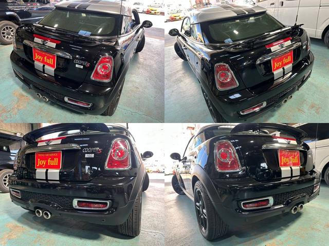 MINI クーパーS クーペ 可動式リアウィング ブラックアイキセノンライト 純正16インチブラックAW パドルシフト プッシュエンジンスタート CABANAシートカバー ETC 前後フォグ スペアキー 取説 点検記録簿 禁煙車(36枚目)