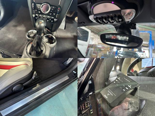 MINI クーパーS クーペ 可動式リアウィング ブラックアイキセノンライト 純正16インチブラックAW パドルシフト プッシュエンジンスタート CABANAシートカバー ETC 前後フォグ スペアキー 取説 点検記録簿 禁煙車(65枚目)