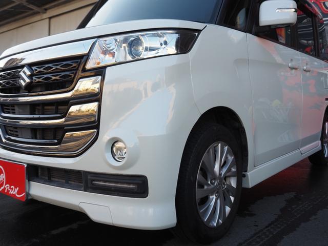 スペーシアカスタムＺ ベースグレード　社外ナビ　フルセグ　電動スライドドア　ＨＩＤヘッドライト　純正１４インチアルミホイール　ＥＴＣ　プッシュスタート　スペアキー　ステアリングスイッチ　アイドリングストップ　フロントフォグ（17枚目）