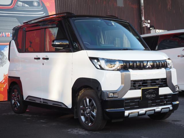 デリカミニ Ｔ　プレミアム　純正ナビ　３６０°カメラ　フルセグ　両側電動スライドドア　ハーフレザーシート　レーダークルーズ　パドルシフト　シートヒーター　ＬＥＤヘッドライト　ＥＴＣ　プッシュスタート　ワンオーナー（3枚目）