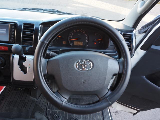 ハイエースバン ロングDX 純正ナビ ワンセグ バックカメラ レザー調シートカバー LEDヘッドライト 社外15インチアルミホイール ホワイトレター ETC キーレスキー 9人乗り(8枚目)