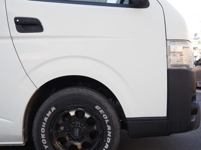 ハイエースバン ロングDX 純正ナビ ワンセグ バックカメラ レザー調シートカバー LEDヘッドライト 社外15インチアルミホイール ホワイトレター ETC キーレスキー 9人乗り(36枚目)