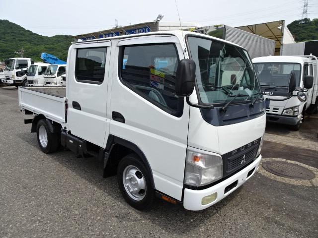 1.25t積載 Wキャブ 全低床 4WD H19年式 リアWタイヤ 荷台内寸210cm 12V 軽油 準中免(2枚目)