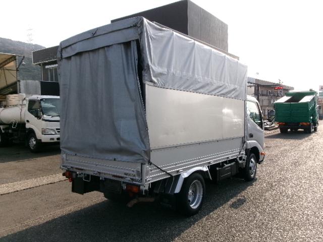 トヨエース 加工パネルバン 上リア幌付 H26年式 平ボディ 低床 左右パネル付きバン加工 要構造変更(4枚目)