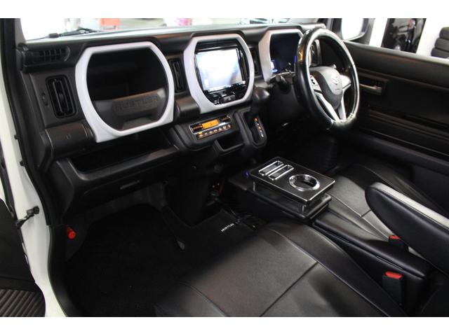 ハスラー ハイブリッドG 純正8インチナビ フルセグTV BT USB DVD Bカメラ ETC 社外15アルミ 革調シートカバー LEDフォグ 衝突軽減 LEDヘッドライト 両シートヒーター スマートキー オートエアコン(24枚目)