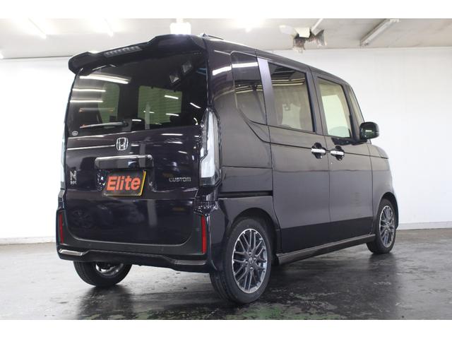 N-BOXカスタム ターボ 純8インチナビ フルセグTV BT USB Bカメラ ドラレコ ETC 衝突軽減 両パワースライド アダプティブクルコン 両シートヒーター 電子パーキング オートホールド 純15アルミ スマートキー(2枚目)