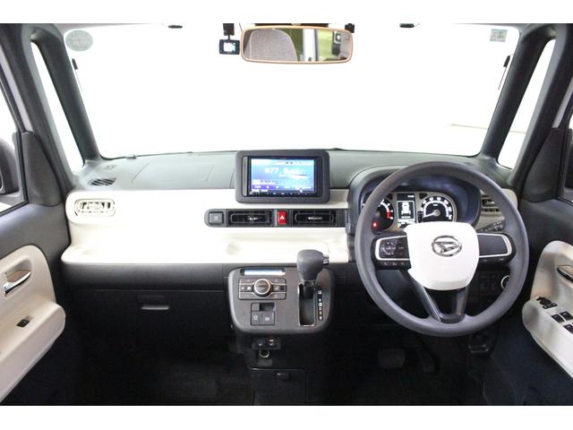 ムーヴキャンバス ストライプスG フルセグナビ BT接続フルセグTVUSB 全方位モニター ETC ドラレコ 両側パワースライドドア 衝突軽減ブレーキ レーンキープ ソナー LEDヘッド&フォグ 両側シートヒーター スマートキー(3枚目)