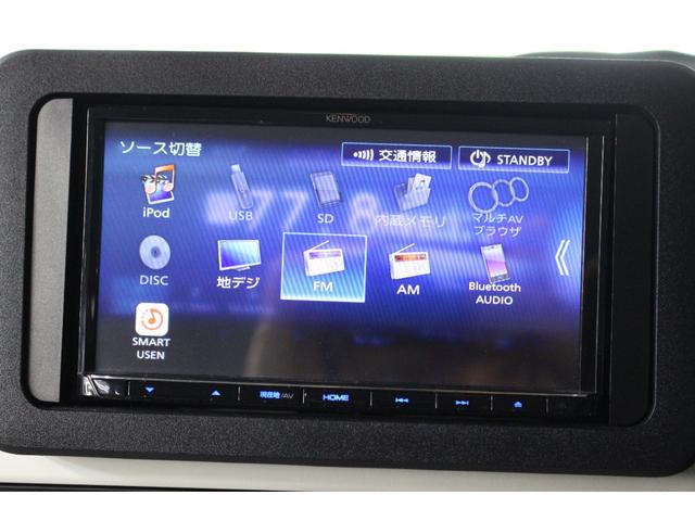 ムーヴキャンバス ストライプスG フルセグナビ BT接続フルセグTVUSB 全方位モニター ETC ドラレコ 両側パワースライドドア 衝突軽減ブレーキ レーンキープ ソナー LEDヘッド&フォグ 両側シートヒーター スマートキー(4枚目)