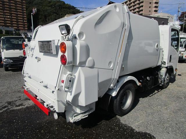 エルフトラック パッカー車 極東開発 回転式4.3m3 外装塗装済(3枚目)