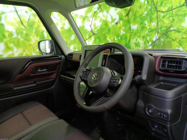 スペーシアカスタム ハイブリッドＸＳ　保証書／衝突安全装置／両側電動スライドドア／シートヒーター　前席／車線逸脱防止支援システム／シート　ハーフレザー／登録済未使用車／ヘッドランプ　ＬＥＤ／ＥＢＤ付ＡＢＳ／横滑り防止装置　レーンアシスト（4枚目）