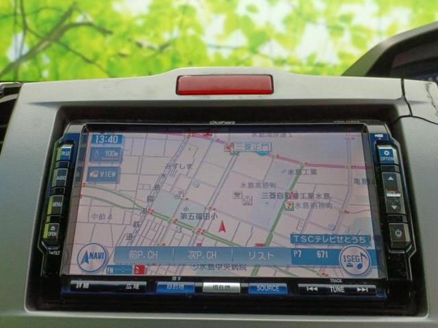 フリード Ｇエアロ　新品タイヤ／純正　ＳＤナビ／フリップダウンモニター／両側電動スライドドア／ドライブレコーダー　前後／ヘッドランプ　ＨＩＤ／ＥＴＣ／ＥＢＤ付ＡＢＳ／バックモニター／ワンセグＴＶ／ＤＶＤ　バックカメラ（9枚目）