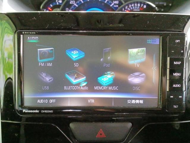 タント カスタムX 新品タイヤ/保証書/社外 SDナビ/電動スライドドア/ドライブレコーダー 社外/ヘッドランプ LED/Bluetooth接続/EBD付ABS/アイドリングストップ/バックモニター/フルセグTV(10枚目)