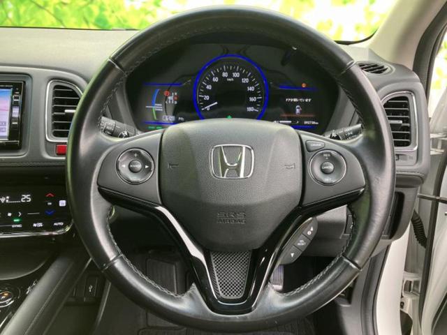 ヴェゼル ハイブリッドZ 新品タイヤ/純正 SDナビ/衝突安全装置/シートヒーター/シート ハーフレザー/ヘッドランプ LED/ETC/EBD付ABS/横滑り防止装置/アイドリングストップ/フルセグTV/ルーフレール(14枚目)