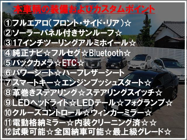 Ｇツーリングセレクション　フルエアロ（フロント・サイド・リア）　サンルーフ　純正ナビ　バックカメラ　ＥＴＣ　フルセグ　Ｂｌｕｅｔｏｏｔｈ　クルーズコントロール　ハーフレザーシート　ツーリングアルミホイール　ＬＥＤヘッドライト(9枚目)