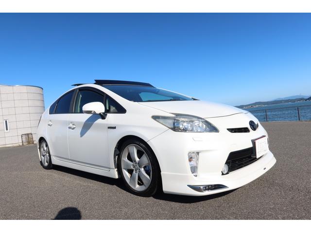プリウス Ｇツーリングセレクション　モデリスタエアロ　車高調　４本出マフラーカッター　サンルーフ　ハーフレザーシート　アルパイン９型ナビ　アルパインアンプ　デジタルインナーミラー　ドライブレコーダー　クルーズコントロール　スロコン（71枚目）
