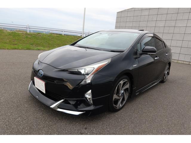 プリウス Aプレミアム モデリスタエアロ モデリスタ18inホイール サンルーフ 本革シート 9型ナビ HDMI USB バックカメラ ETC AC100V レーダークルーズ クリアランスソナー オートハイビーム 安全装備(74枚目)