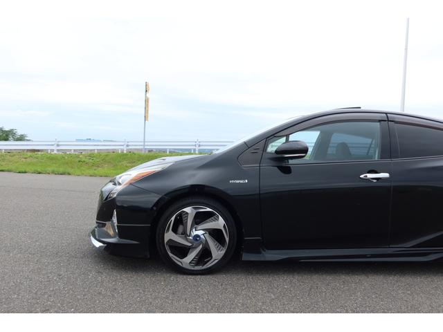 プリウス Aプレミアム モデリスタエアロ モデリスタ18inホイール サンルーフ 本革シート 9型ナビ HDMI USB バックカメラ ETC AC100V レーダークルーズ クリアランスソナー オートハイビーム 安全装備(75枚目)