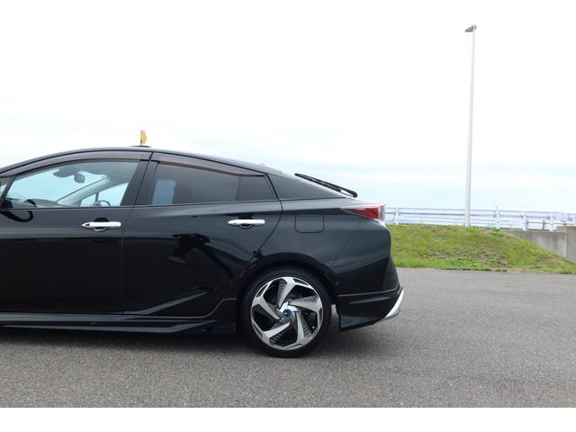 プリウス Aプレミアム モデリスタエアロ モデリスタ18inホイール サンルーフ 本革シート 9型ナビ HDMI USB バックカメラ ETC AC100V レーダークルーズ クリアランスソナー オートハイビーム 安全装備(76枚目)