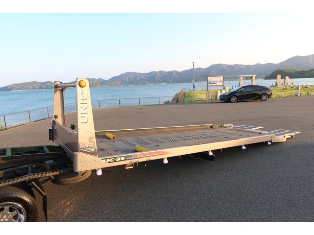 キャンター 　積載車　ユニック　ＮＥＯ５　ＵＣ－３５　ラジコン有り　ウィンチ　ＬＥＤ作業灯　ワンオーナー　メッキホイールカバー　フロントメッキパーツ　サイドマーカー　ディーゼルターボ　型式ＫＫ－ＦＥ８３ＤＧＮ（34枚目）