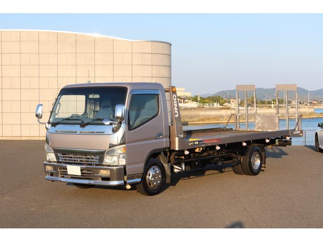 キャンター 　積載車　ユニック　ＮＥＯ５　ＵＣ－３５　ラジコン有り　ウィンチ　ＬＥＤ作業灯　ワンオーナー　メッキホイールカバー　フロントメッキパーツ　サイドマーカー　ディーゼルターボ　型式ＫＫ－ＦＥ８３ＤＧＮ（35枚目）