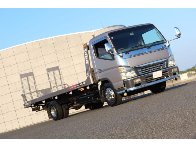 キャンター 　積載車　ユニック　ＮＥＯ５　ＵＣ－３５　ラジコン有り　ウィンチ　ＬＥＤ作業灯　ワンオーナー　メッキホイールカバー　フロントメッキパーツ　サイドマーカー　ディーゼルターボ　型式ＫＫ－ＦＥ８３ＤＧＮ（36枚目）