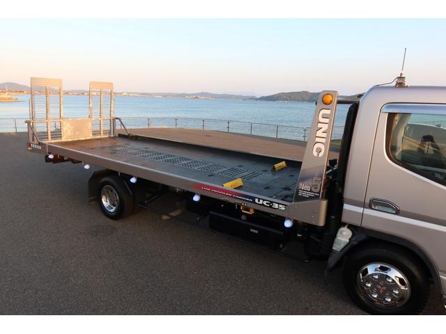 キャンター 　積載車　ユニック　ＮＥＯ５　ＵＣ－３５　ラジコン有り　ウィンチ　ＬＥＤ作業灯　ワンオーナー　メッキホイールカバー　フロントメッキパーツ　サイドマーカー　ディーゼルターボ　型式ＫＫ－ＦＥ８３ＤＧＮ（66枚目）