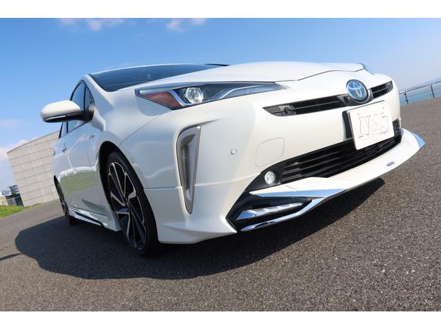 プリウス Ａプレミアム　寒冷地仕様　禁煙車　モデリスタエアロ　モデリスタホイール　サンルーフ　本革シート　９型ナビ　パノラミックビュー　ＵＳＢ　ＥＴＣ　レーダークルーズ　クリアランスソナー　オートハイビーム　安全装備搭載（61枚目）