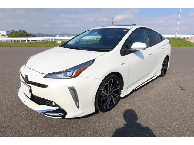 プリウス Ａプレミアム　寒冷地仕様　禁煙車　モデリスタエアロ　モデリスタホイール　サンルーフ　本革シート　９型ナビ　パノラミックビュー　ＵＳＢ　ＥＴＣ　レーダークルーズ　クリアランスソナー　オートハイビーム　安全装備搭載（62枚目）