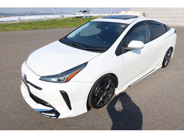 プリウス Ａプレミアム　モデリスタエアロ　ＴＥＩＮ車高調　ＲＡＹＳ１８ｉｎホイール　サンルーフ　本革シート　前後ドライブレコーダー　９型ナビ　ＥＴＣ　パノラミックビュー　レーダークルーズ　クリアランスソナー　オートハイビーム（61枚目）