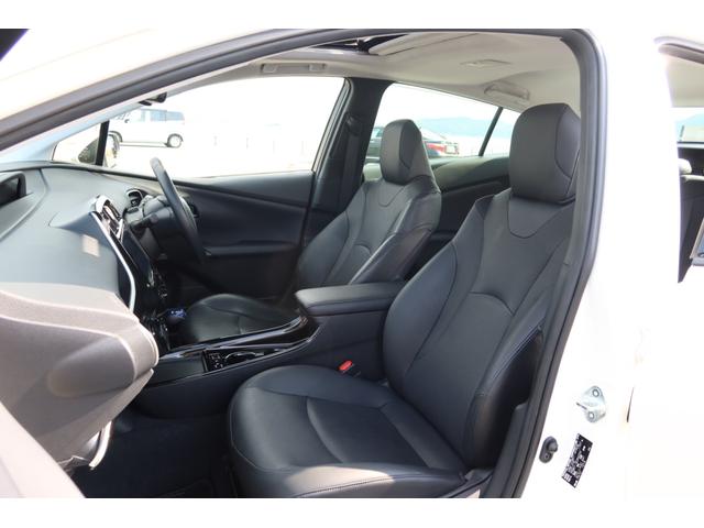 プリウス Aプレミアム 禁煙車 限定BBS19inホイール モデリスタエアロ サンルーフ 本革シート 9型ナビ バックカメラ ETC 前後ドライブレコーダー レーダークルーズ クリアランスソナー オートハイビーム 安全装備(37枚目)