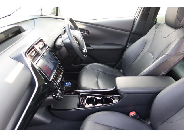 プリウス Aプレミアム 禁煙車 限定BBS19inホイール モデリスタエアロ サンルーフ 本革シート 9型ナビ バックカメラ ETC 前後ドライブレコーダー レーダークルーズ クリアランスソナー オートハイビーム 安全装備(38枚目)