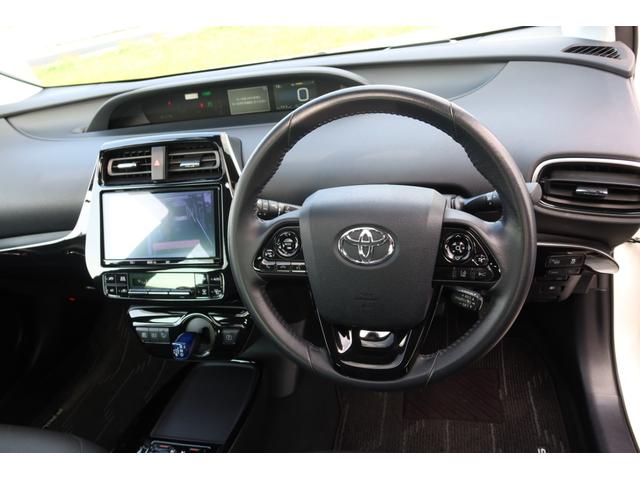 プリウス Aプレミアム 禁煙車 限定BBS19inホイール モデリスタエアロ サンルーフ 本革シート 9型ナビ バックカメラ ETC 前後ドライブレコーダー レーダークルーズ クリアランスソナー オートハイビーム 安全装備(48枚目)