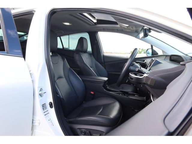 プリウス Ａプレミアム　モデリスタエアロ　サンルーフ　本革シート　前後ドライブレコーダー　ツーリングホイール　９型ナビ　バックカメラ　ＥＴＣ　レーダークルーズ　オートハイビーム　クリアランスソナー　ＰＣＳ　安全装備搭載（36枚目）