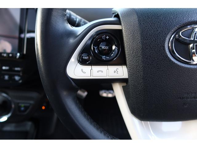 プリウス Ａプレミアム　モデリスタエアロ　ＡＬＰＩＮＥ９型ナビ　後席モニター　本革シート　レーダー探知機　ドライブレコーダー　サンルーフ　社外マフラー　レーダークルーズ　オートハイビーム　クリアランスソナー　安全装備搭載（56枚目）