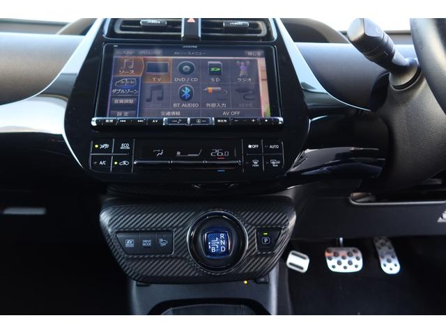 プリウス Ａプレミアム　モデリスタエアロ　ＡＬＰＩＮＥ９型ナビ　後席モニター　本革シート　レーダー探知機　ドライブレコーダー　サンルーフ　社外マフラー　レーダークルーズ　オートハイビーム　クリアランスソナー　安全装備搭載（59枚目）