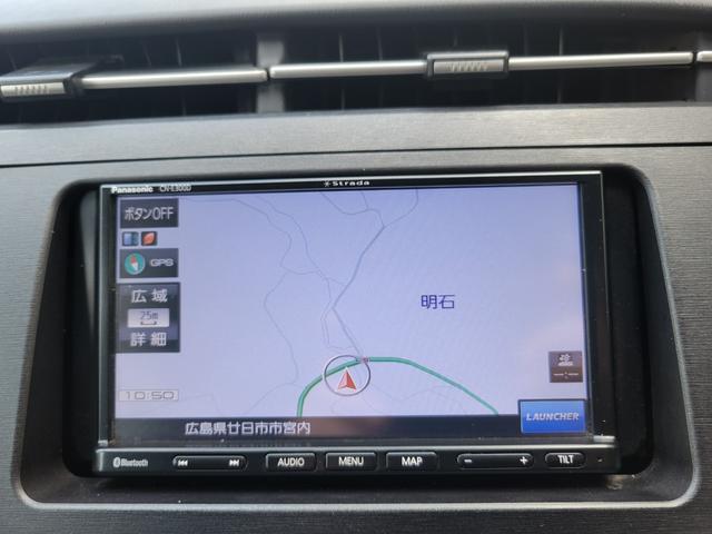 プリウス Ｓ　ナビゲーション　ＥＴＣ　オートライト　スマートキー　ＨＩＤヘッドライト　オートエアコン　ステアリングスイッチ　社外ハイブリッドバッテリー交換済み（7枚目）