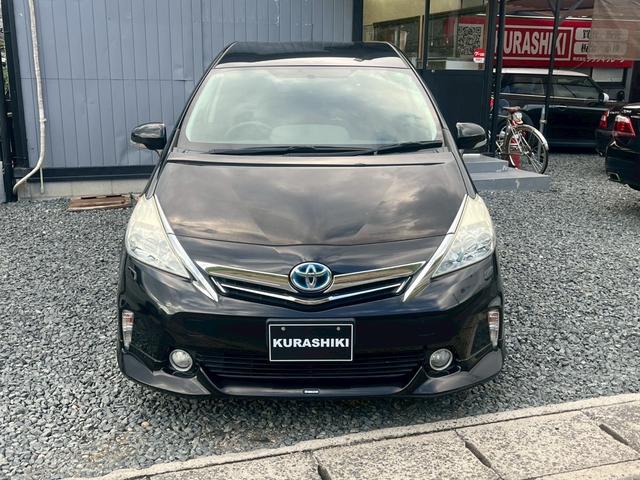 プリウスアルファ G チューン ブラック モデリスタエアロ アルパイン9インチ バックカメラ ドラレコ LEDライト クルコン ETC(2枚目)