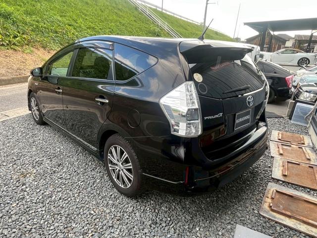 プリウスアルファ G チューン ブラック モデリスタエアロ アルパイン9インチ バックカメラ ドラレコ LEDライト クルコン ETC(9枚目)