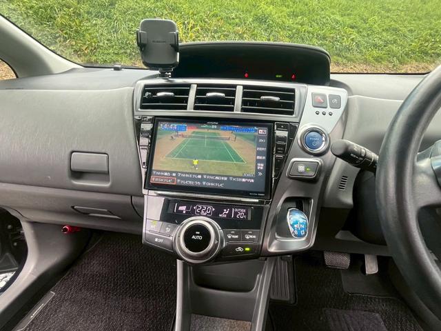 プリウスアルファ G チューン ブラック モデリスタエアロ アルパイン9インチ バックカメラ ドラレコ LEDライト クルコン ETC(13枚目)