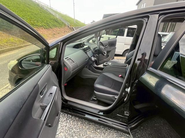 プリウスアルファ G チューン ブラック モデリスタエアロ アルパイン9インチ バックカメラ ドラレコ LEDライト クルコン ETC(20枚目)